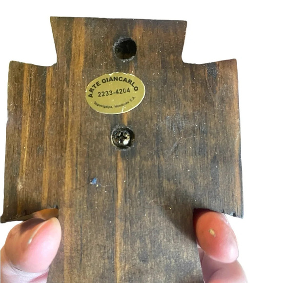 Arte Giancarlo traditional cross ornamental home decor wooden - Picture 2 of 2